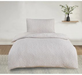 Lenjerie de pat bej din jacquard pentru pat de o persoană 140x200 cm Florida – My House