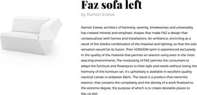 Canapea modulara FAZ Modul Stanga