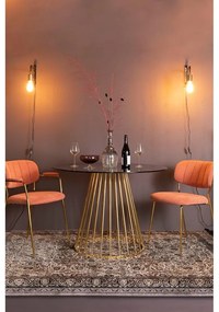 Masă de dining rotundă cu blat din sticlă ø 104 cm Floris – White Label