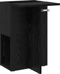 vidaXL Masă laterală Stejar Negru 35 x 40 x 55 cm Lemn compozit