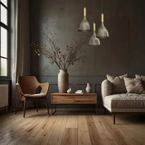 Lustră pe cablu NOAK 3xE27/15W/230V alamă/auriu