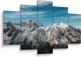 Tablou cu vârfuri înzăpeziți, Fiordland (150x105 cm)