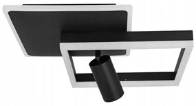 Plafonieră LED/38W/230V + 1xGU10/30W neagră
