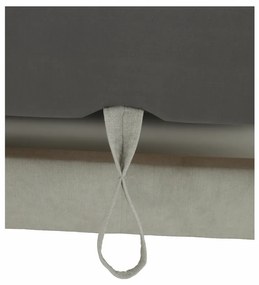 Set canapea cu spaţiu de depozitare, gri deschis, material textil, stânga, BUTON R