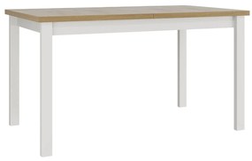 Masă sufragerie extensibilă 140 cm Deasal 80 x 140/180 II (Stejar sonoma + Alb) (pentru 6-8 persoane). 1105350