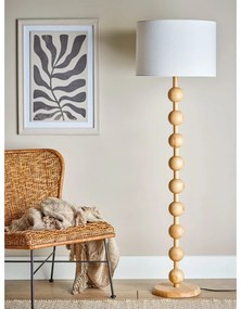 Lampadar în culoare naturală cu abajur textil (înălțime 154,5 cm) Giacoma – Bloomingville
