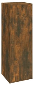 Set dulapuri TV, 6 piese, stejar fumuriu, lemn prelucrat 6, Stejar afumat, 30.5 x 30 x 90 cm