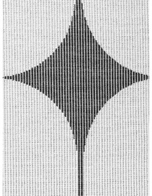 Covor pentru exterior și interior alb-negru 120x170 cm Duet Bowen – NORTHRUGS