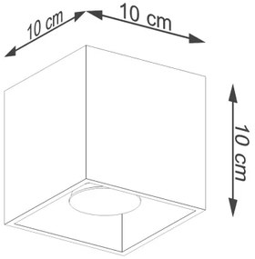 Spot Sollux Sl.1182 QUAD 1xGU10/10W/230V auriu
