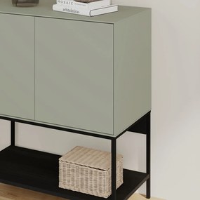 Dulap verde/negru 80x90x40 cm Amira – Marckeric