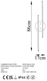 Aplică de perete aurie LED Umut – Opviq lights