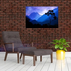 Tablou - Cerul de noapte din Nepal (90x60 cm)