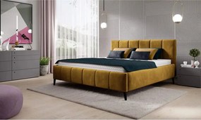 Pat RIVA SR 160x200, stofa galben mustar - Whisper 10, Gama Premium, c