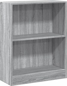vidaXL Bibliotecă, gri sonoma, 60x24x76 cm, lemn prelucrat