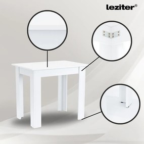 Set de masă Amina 4+1 alb-negru