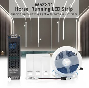 KIT Banda LED Digitală Premium – Iluminare Caldă de 3000K, 10m, 12W/M, 24V, cu Transformator de 150W și Controler pentru Design Modern