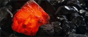 Tablou - Mineral strălucitor (120x50 cm)