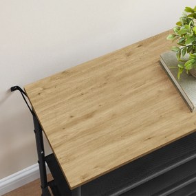 Dulap de incaltaminte TAYLOR ARTISAN cu structura neagra 75x71 cm, 3 rafturi