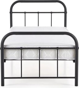 Pat de o persoană 90 cm Lashell 90 (fără saltea) (negru). 1039454