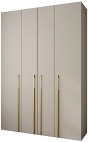 Dulap de haine 170 cm Carmela 40-3 (Cașmir + Auriu). 1126620