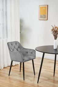 Set 2 scaune de sufragerie Satya (gri). 1071234