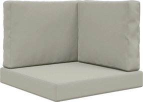 vidaXL Perna pentru canapea de exterior 3 pcs Gri Poliester