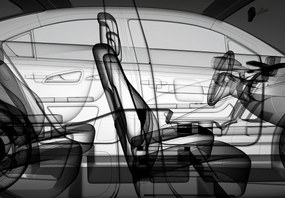 Fototapet - Model de mașină 3D (147x102 cm)