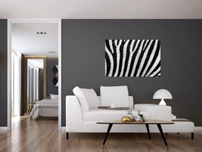 Tablou cu piele de zebră (90x60 cm)