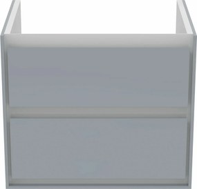 Dulap suspendat pentru lavoar gri deschis mat Ideal Standard Connect Air 60 cm