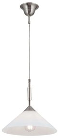 Lustra, Pendul realizat manual ARTDESIGN 30cm, crom satinat/ alb opac