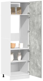 vidaXL Dulap frigider “Lyon”, gri beton, 60 x 57 x 207 cm