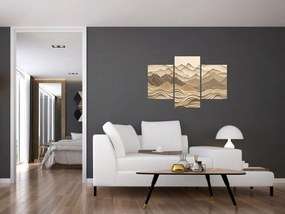 Tablou - Linii Montane 3D (90x60 cm)