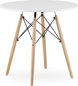 OFERTA Masa de dining alba OSLO 80x80 II. calitate