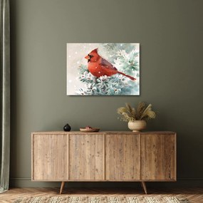 Tablou pe sticlă - Cardinal (70x50 cm)