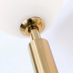 Aplica de perete design modern OPALDESIGN 2L dreapta, auriu mat