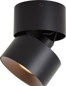 Spot aplicat modern negru GU10 50mm orientabil - Echo