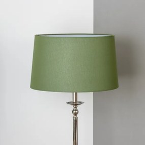 Brilagi - Lampă LED de podea CERIA, 1xE27/60W/230V, Ø 45 cm, crom lucios/verde