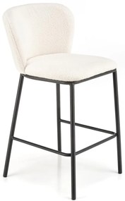 Scaun de bar plusat H119 crem