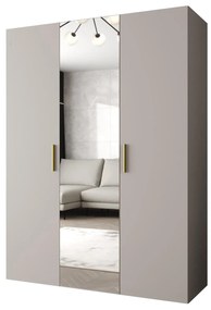 Dulap de haine 150 cm Borry 2 (Cașmir + Auriu). 1125821