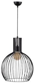 Lampa suspendata Elefant 527ABY1760, Metal, 38 cm, Design modern, Negru