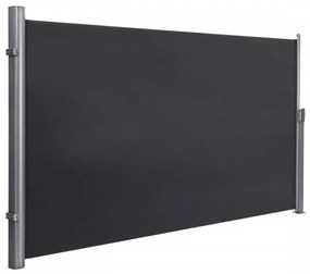 Copertina Laterala pentru Gradina, Aluminiu, 180x350 cm, Negru