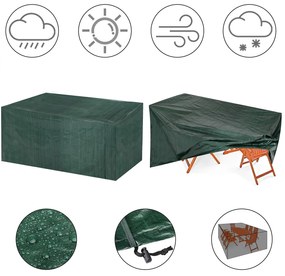 Deuba Husa de protectie pentru fitinguri 242x162x100cm - verde