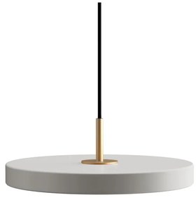 Lustră gri deschis LED cu abajur din metal ø 31 cm Asteria Mini – UMAGE