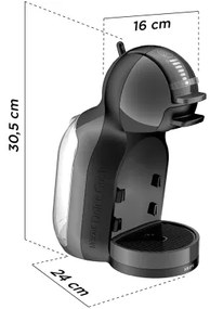 Aparat de cafea cu capsule Krups NESCAFÉ DOLCE GUSTO MINI ME 1500W antracit