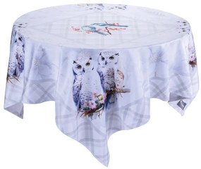 Faţă de masă centrală PĂSĂRI DE IARNĂ 85 x 85 cm