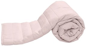 Pilota matlasata de vara 140x200 cm cu husa pentru perna SUMMER 70x90 cm, roz pudra