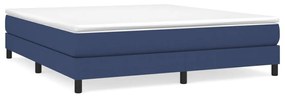 3120530 vidaXL Cadru de pat, albastru, 160 x 200 cm, material textil