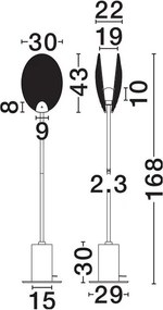 Lampadar/Lampa de podea LED design decorativ SHELINA
