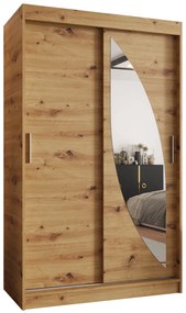 Dulap de haine 120 cm Milain (Stejar artisan). 1125994