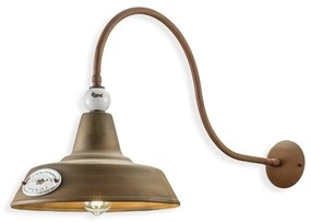 Aplica design retro realizata manual din ceramica si metal GRUNGE